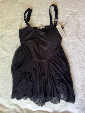Derek Heart Black Dress With Shorts NWT